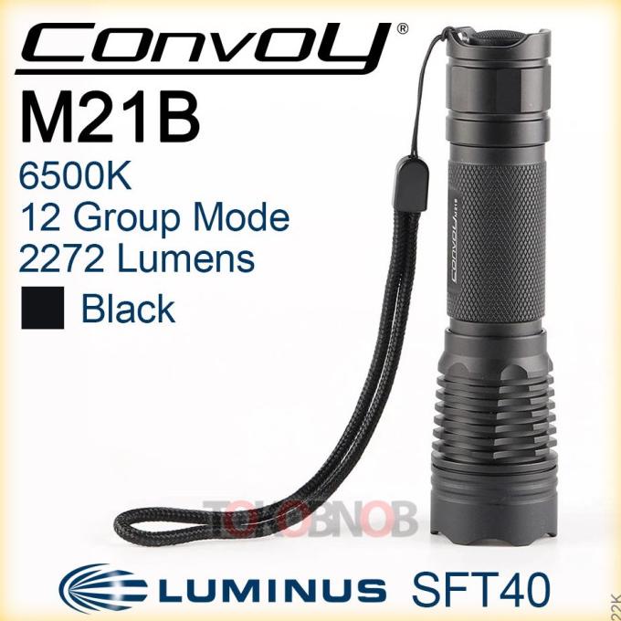 Convoy M21B Luminus SFT40 12-Group Flashlight - Senter LED