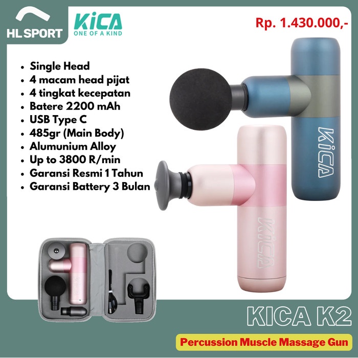 Kica K2 K-2 Massage Gun Relaxing Muscle Alat Pijat Elektrik