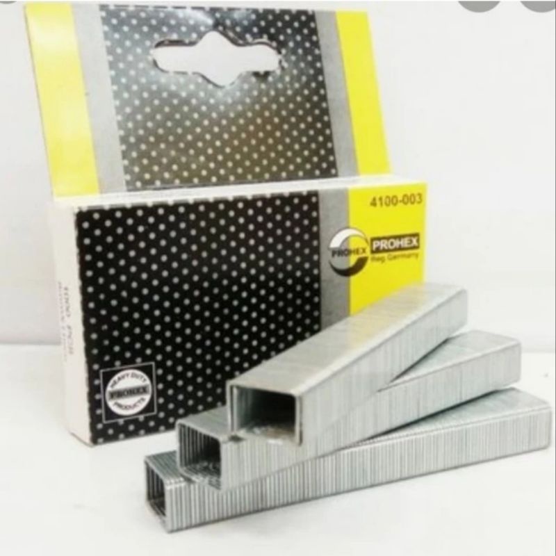

Isi staples tembak prohex 8x11mm,refill staple gun prohex 8x21mm,refill staples tembak prohex 8mm
