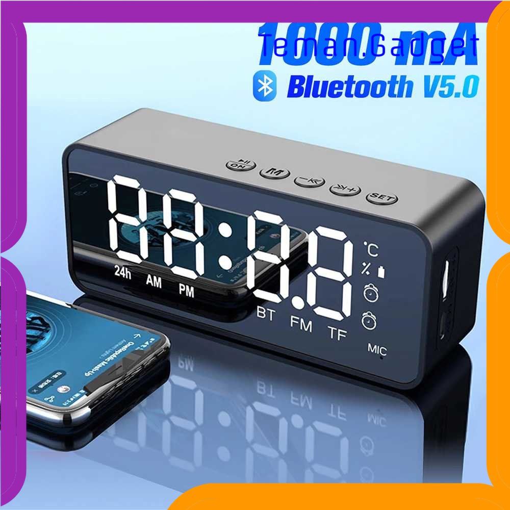 TG-PJM Bannixing Jam Alarm Clock with Bluetooth Active Speaker TF AUX FM - G50