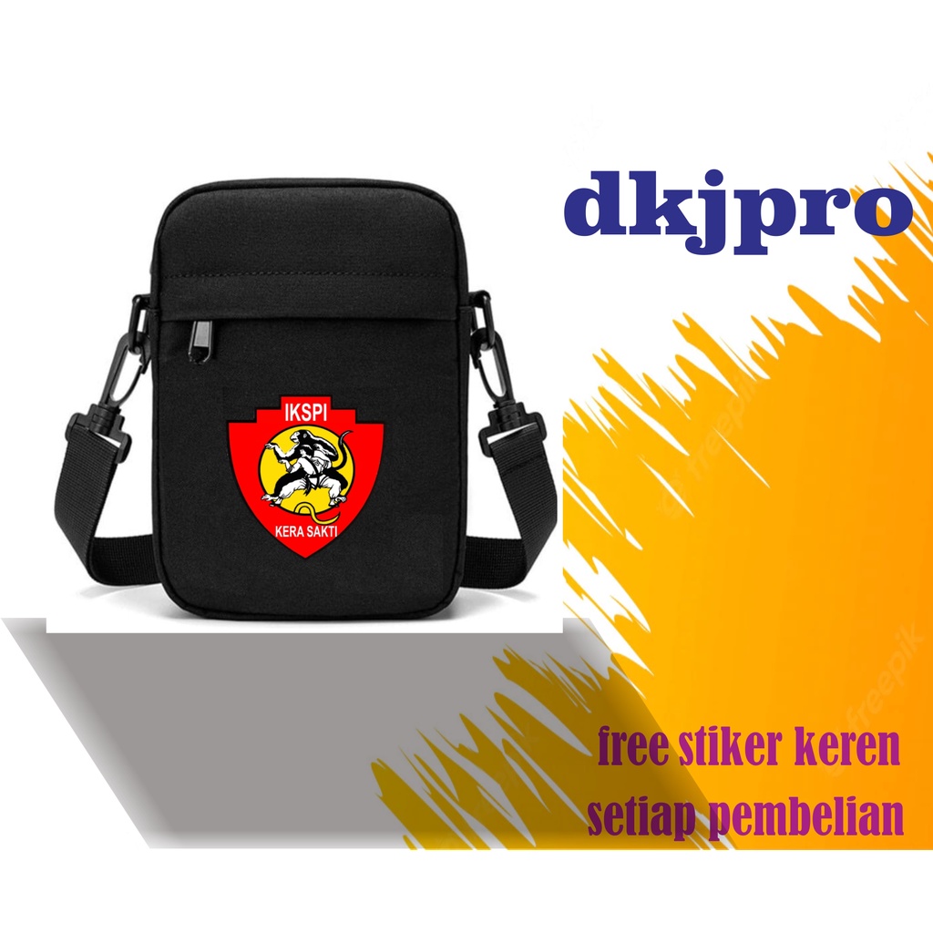 tas selempang ikspi logo kera sakri ks logo ikspi