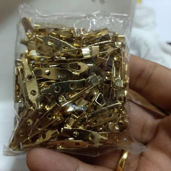 

ペ Peniti Jarum Peniti kuning 3cm Peniti Pin Peniti Papan Nama Dada Name Tag 1 Gross isi 144pcs Bagus Baru