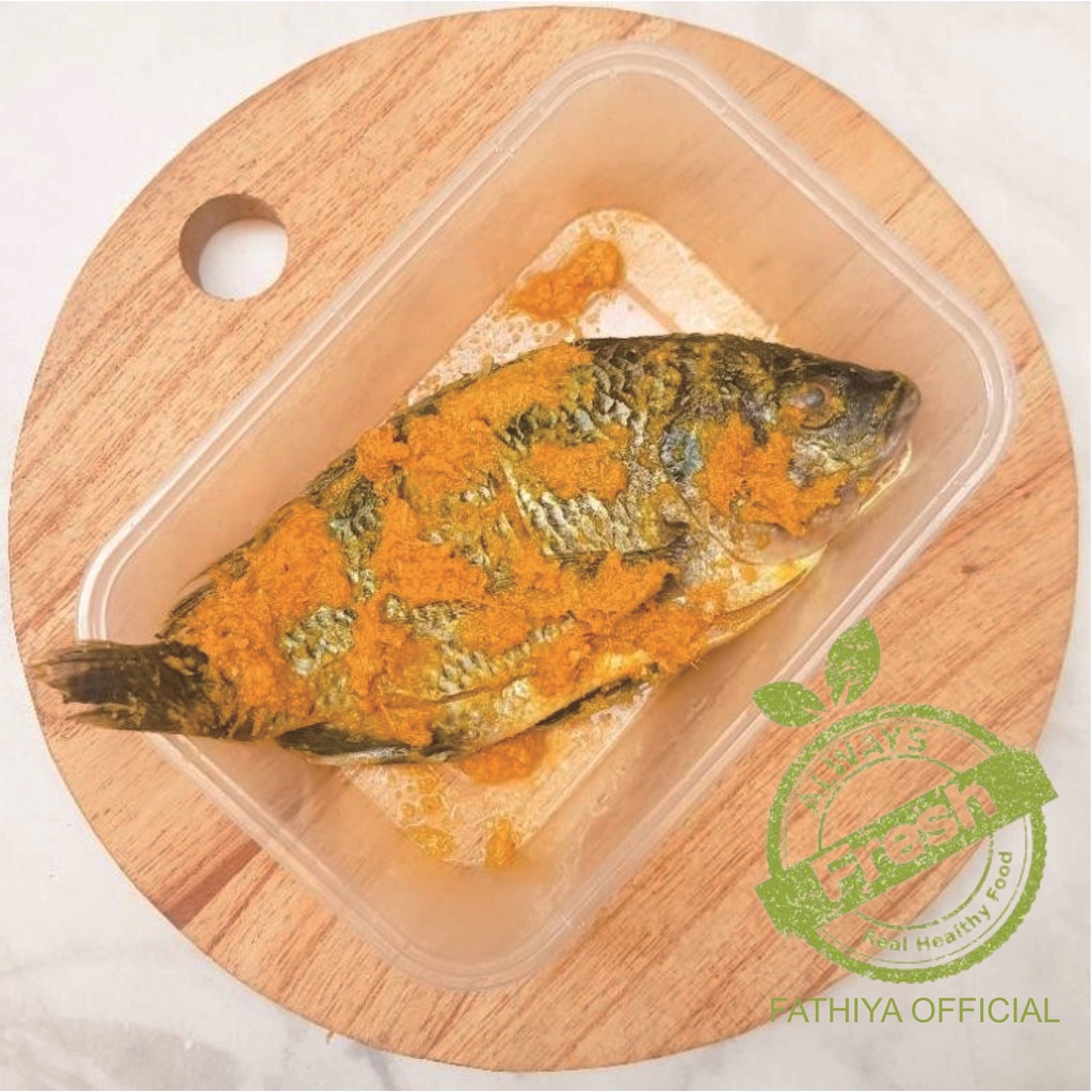 Ikan Marinasi Bumbu Kuning Tinggal Goreng / Ikan Mas, Nila, Lele, Gurame / Ikan Segar