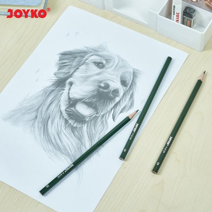 Pensil 2B Pencil Joyko P-8126 2B 1 Box 12 Pcs