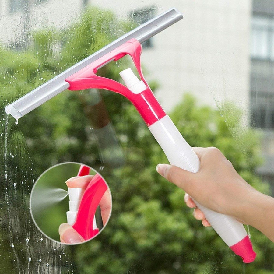 NP-Alat Pembersih Kaca Plus Spray 2 In 1 - Pembersih Kaca Plus Semprotan
