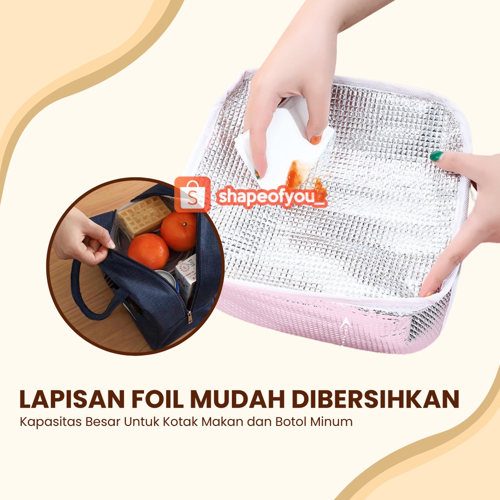 Tas Bekal Lunch Bag Cooler Makanan Anak Tas Lunch Box Karakter Brivilas Murah Import