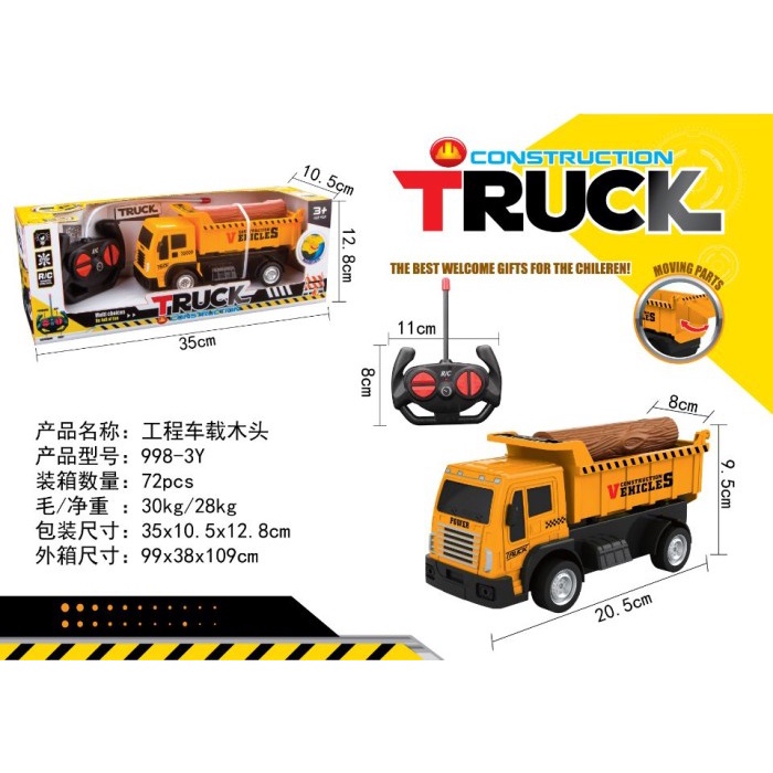 MAINAN ANAK MOBIL REMOTE TRUCK CONSTRUCTION RC KONSTRUKSI TRUK VIRAL