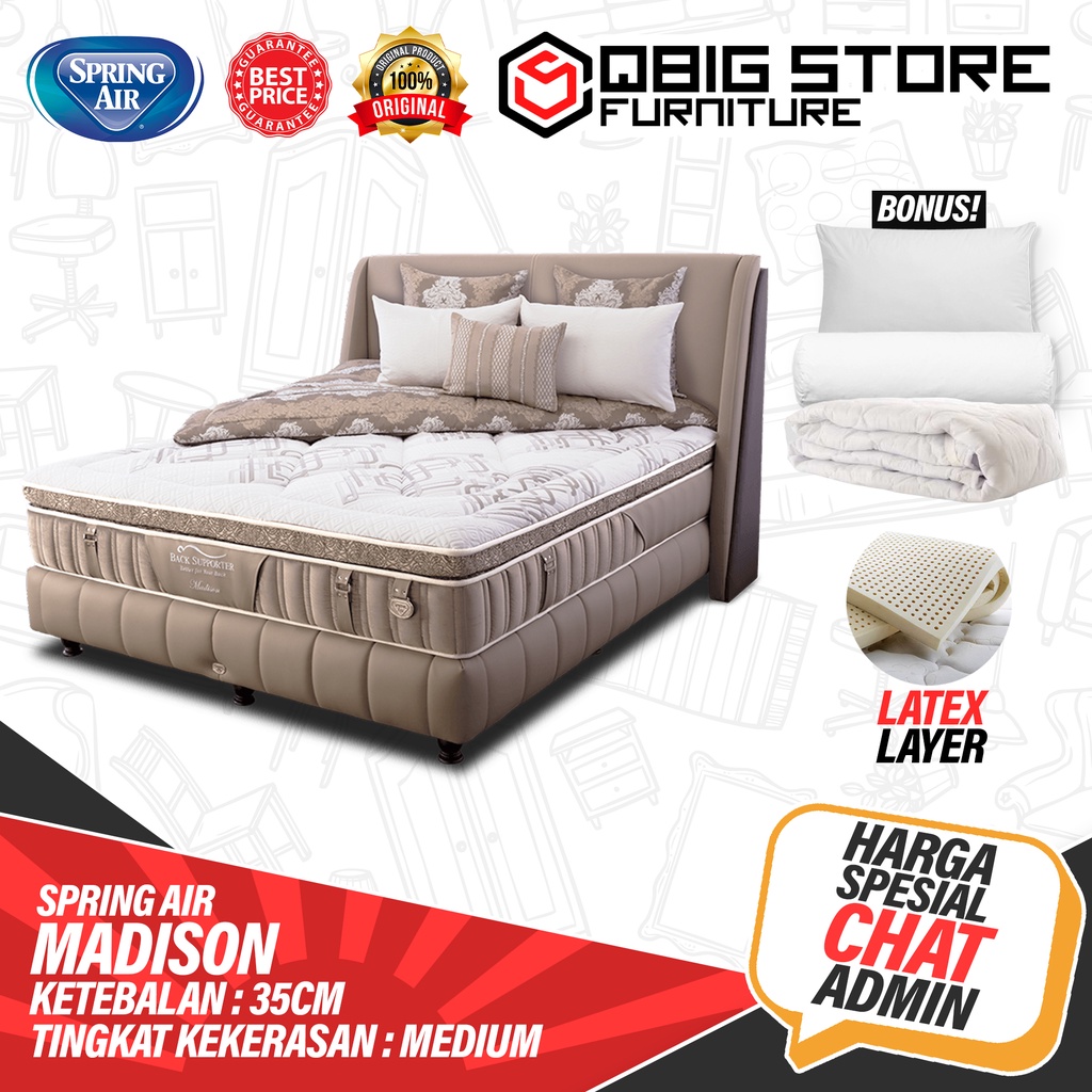 Kasur Springbed Spring Air Madison FULL SET Spring bed matras