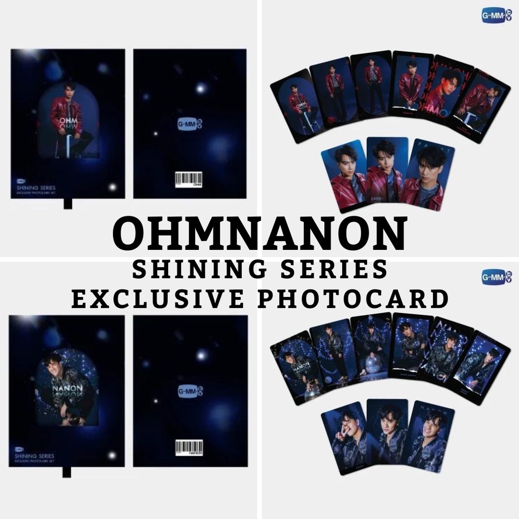 [SHARING] [ SHARING ] OHMNANON SHINING SERIES EXCLUSIVE PHOTOCARD SET || OHM PAWAT - NANON KORAPAT |