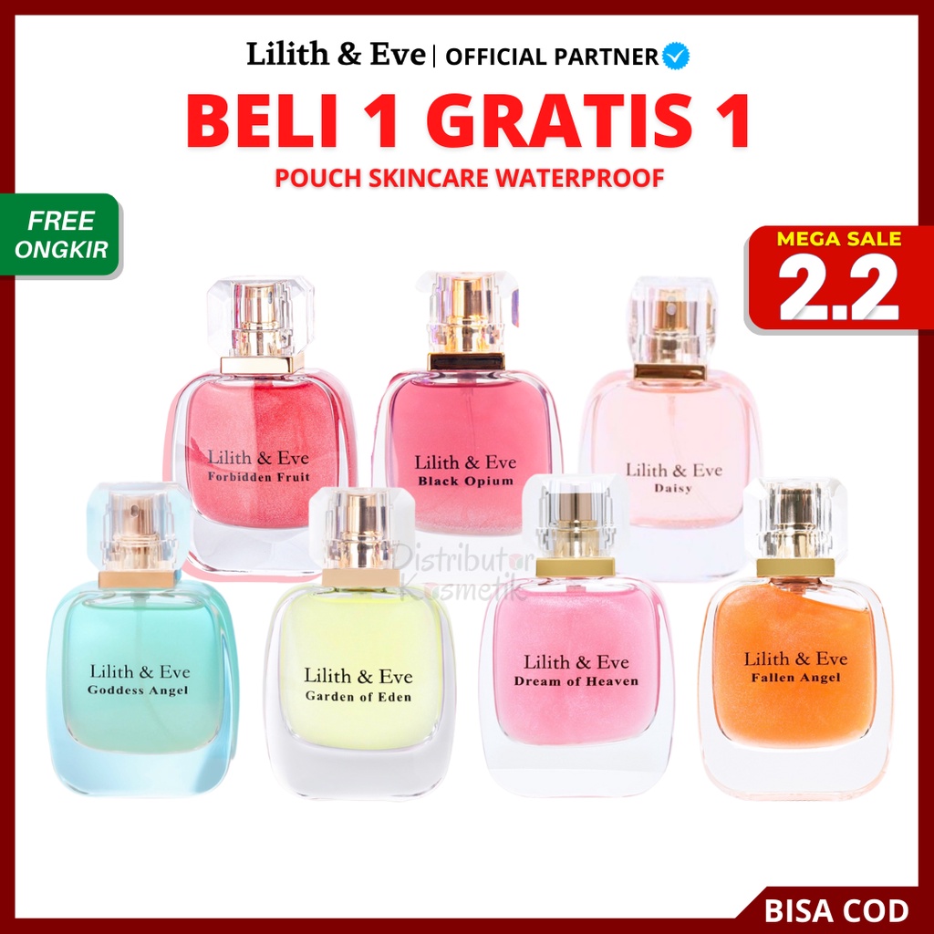 [ Agen Resmi ] Lilith &amp; Eve Black Opium, Garden of Eden, Daisy, Forbidden Fruit, Fallen Angel, Dream Of Heaven Eau De Parfum - Parfume Lilith Eve Wanita 30ml