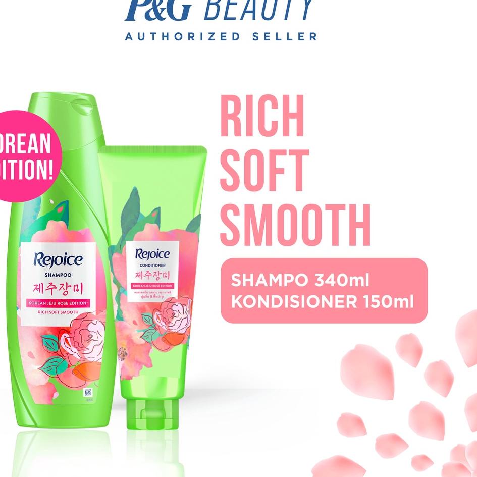 ✭ Rejoice Jeju Rose Shampoo 340ml + Conditioner 150ml ♥