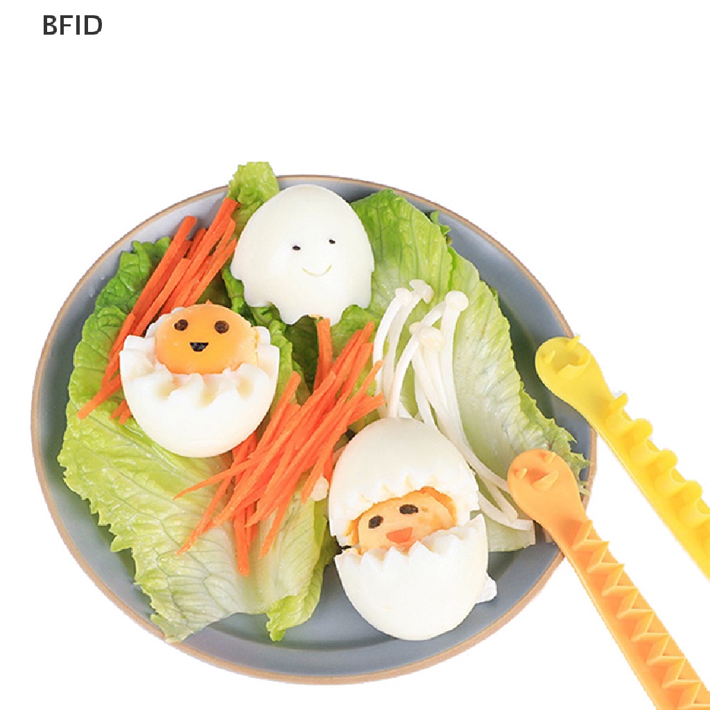 [BFID] 2pcs Fancy Cooked Eggs Cutter Telur Rebus Alat Kreatif Bento Potong Pembentuk Bunga [ID]