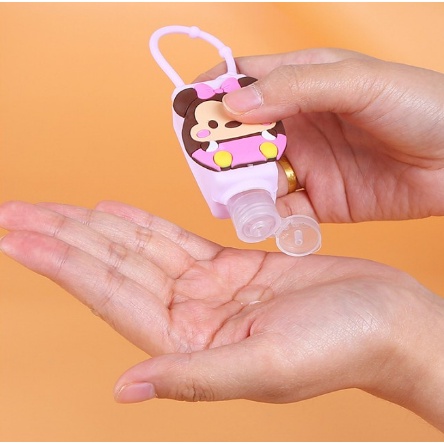 Botol Refill Hand Sanitizer Gantung Karakter Tempat Penyimpanan Cairan Sanitizer Cartoon Gantungan HandSanitizer Karakter