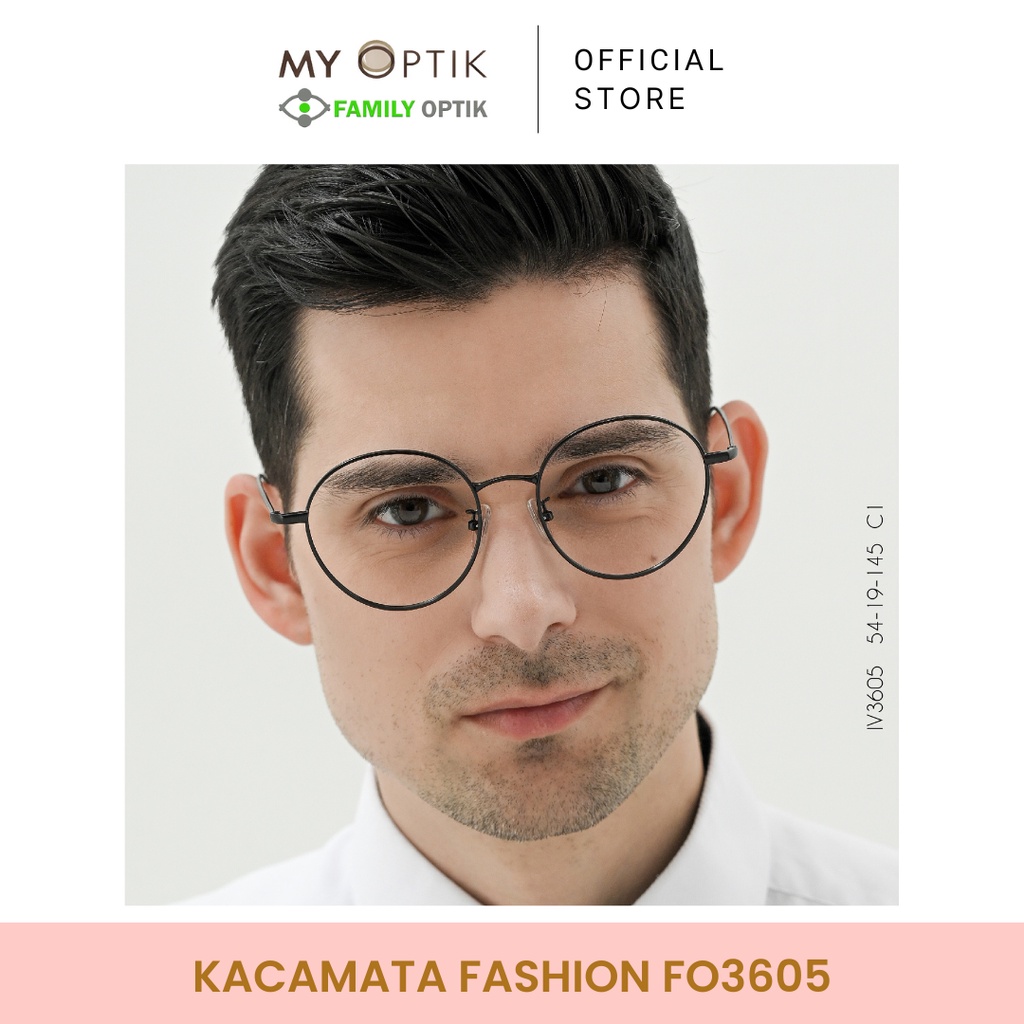 Kacamata Unisex Photocromic Blueray Minus FO3605