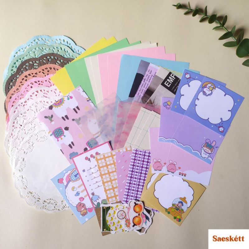 

++50 Pcs Cute Pastel Journal Kit for Journaling Scrapbook Diary DIY