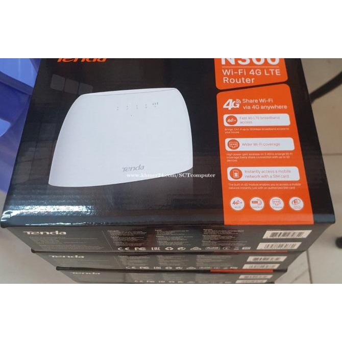 Modem WiFi Router Tenda 4G03 Support Semua Kartu GSM 4G LTE Auto Konek