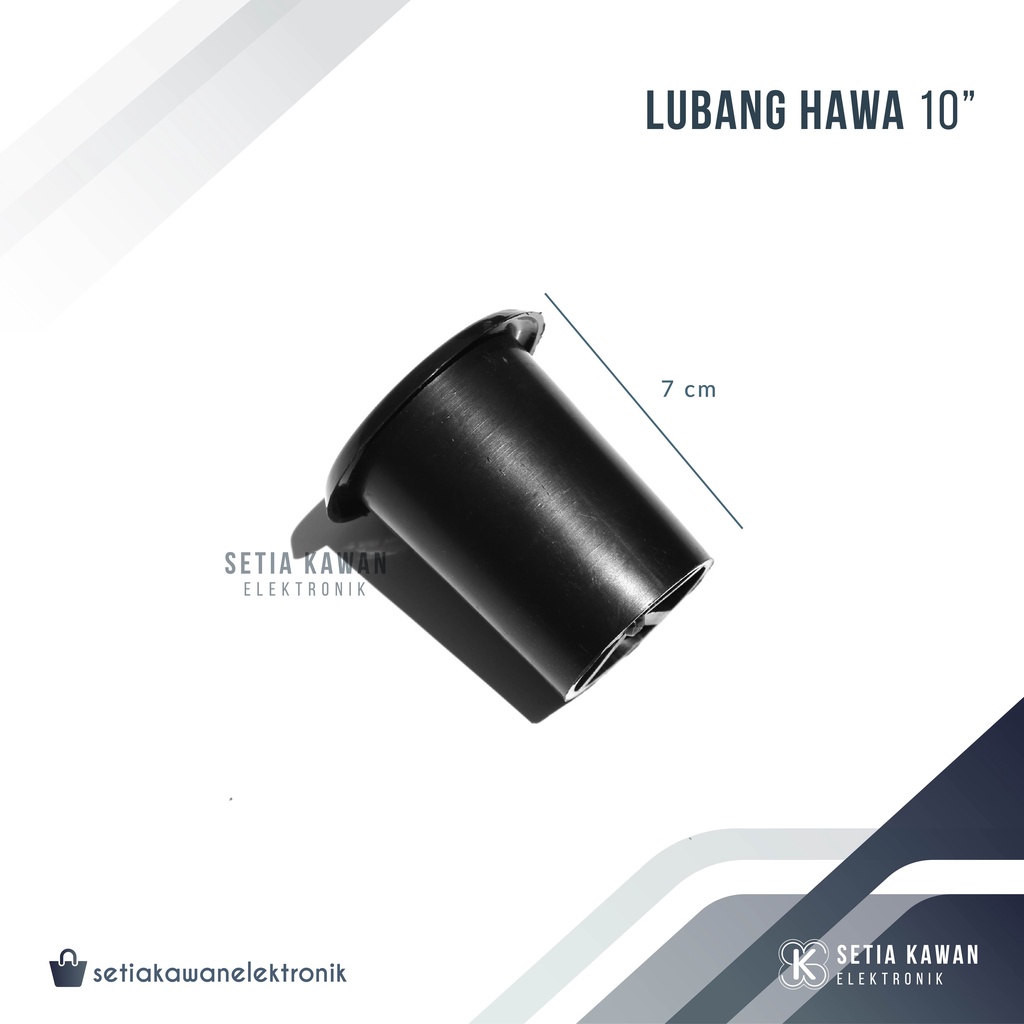 Lubang Angin Box Speaker 10" / Lubang Hawa Salon Speaker