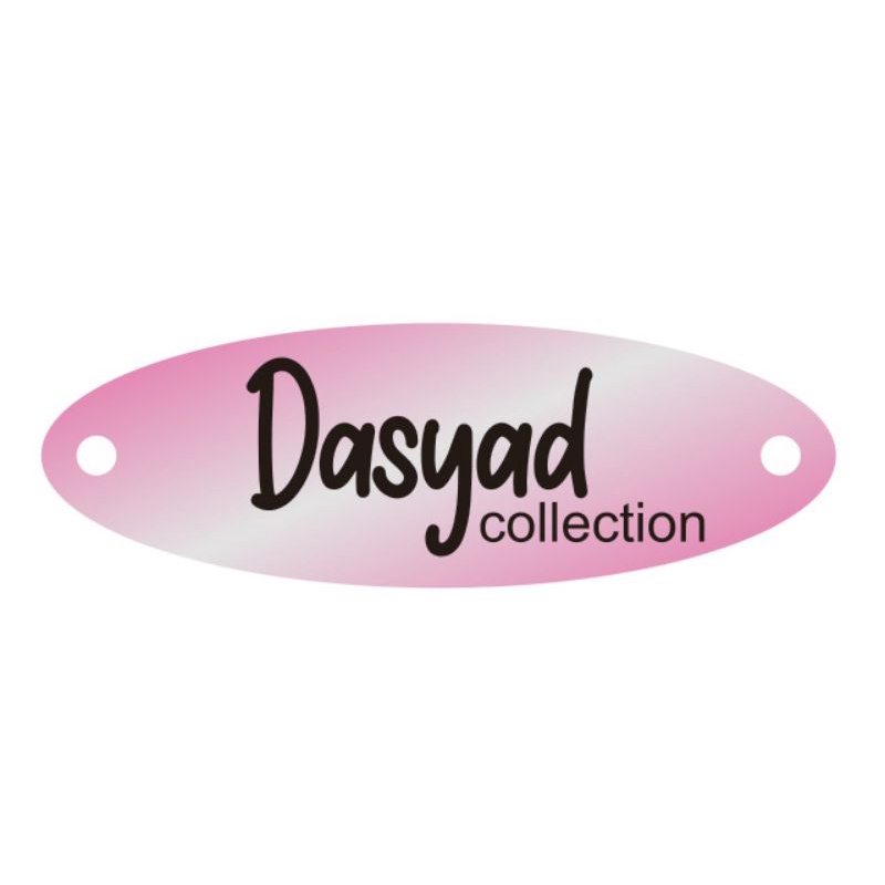 

label akrilik Dasyad Collection gold dan rosegold ukuran 1*3 100 pcs