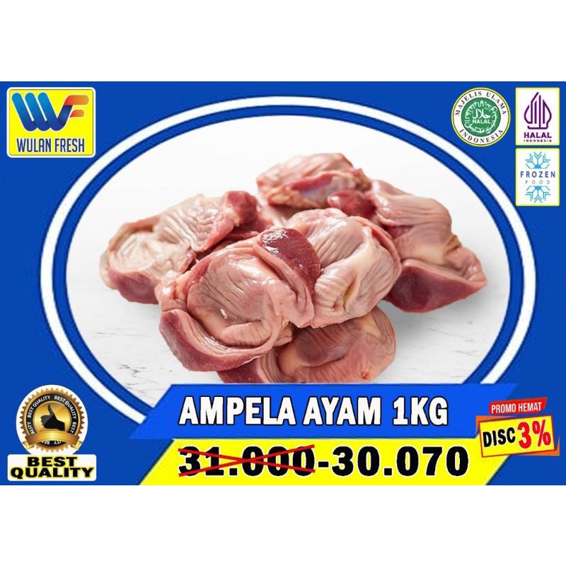 

Ampela ayam frozen