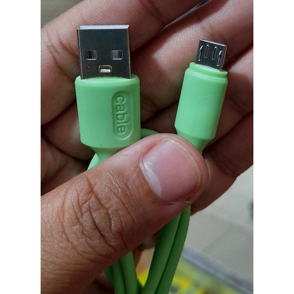 KABEL CASAN MICRO / USB DATA CHARGER TYPE C MACARON MURAH MERIAH