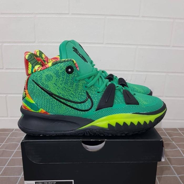 Sepatu Basket Nik* Kyrie 7 Weatherman Green Black Terbaru
