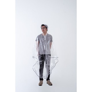 Jas Hujan Transparant Bening Terusan Poncho Motor - 8080-2
