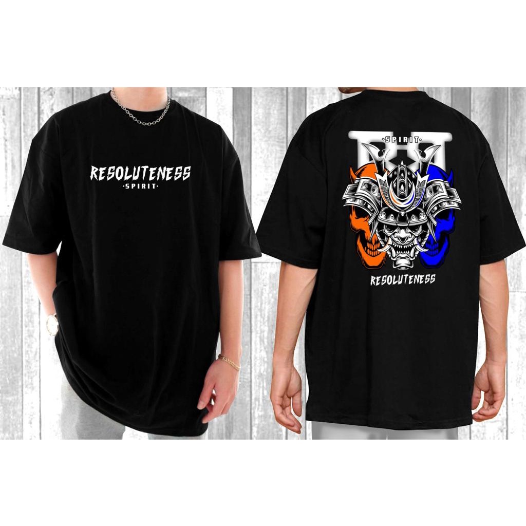 Kaos Polos OVERSIZED Baju Pria OVERSIZED Baju Polos Pria RESOLUTENESS OS019 HS