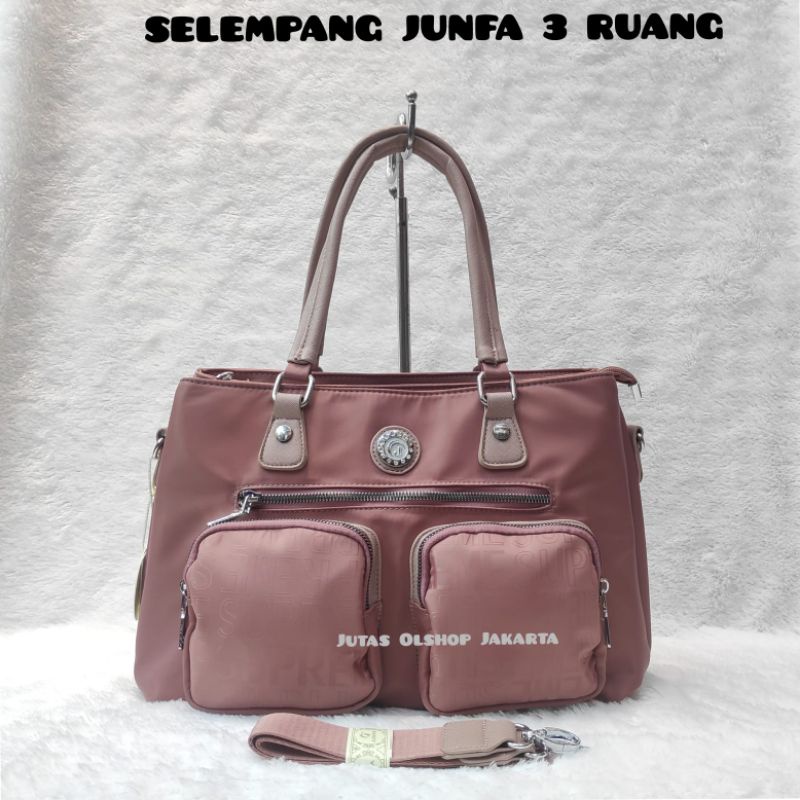 SLING BAG 3 RUANG - JUNFA A2079-358 ™35CM ORIGINAL