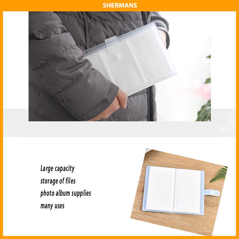 

[Ready Stock❤️]240 album foto kartu nama kursi kartu nama buku tiket film kereta api buku penyimpanan folder 3 inci sherman