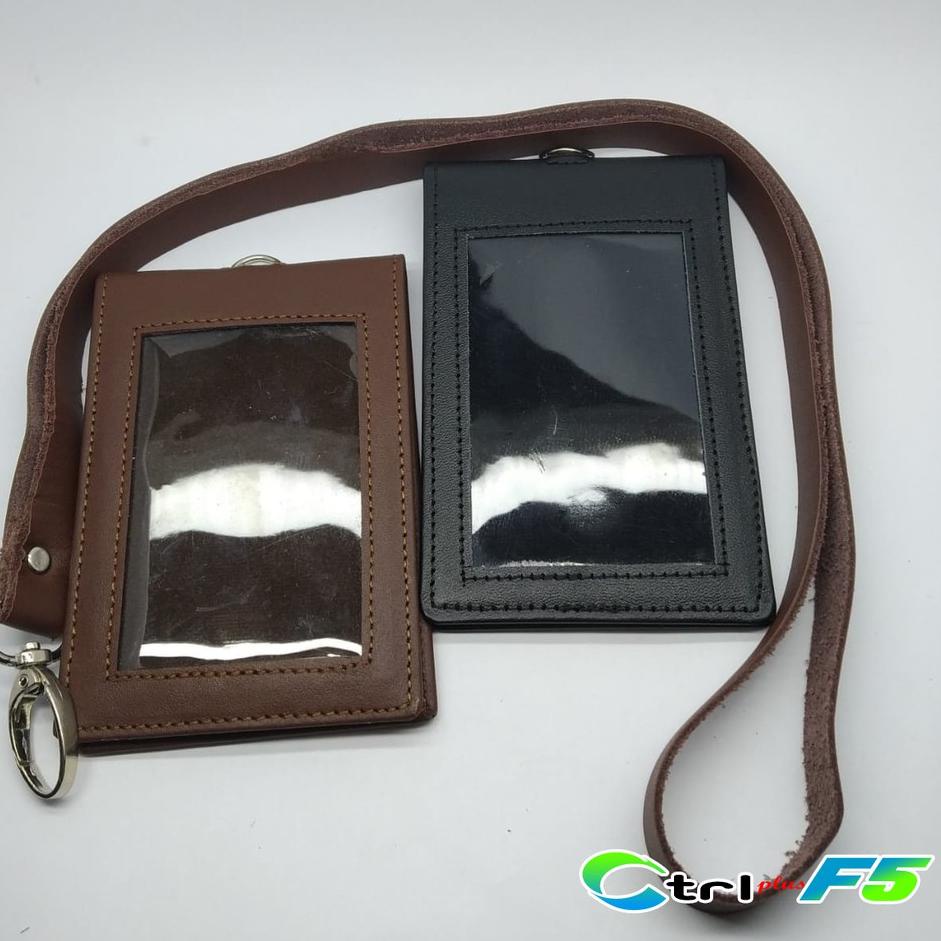 

오빠 Name tag kulit asli 2 muka nametag magnet id card holder koper plus tali gantungan design template Baru