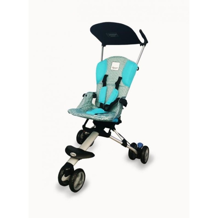 Unik Stroller Cocolatte Isport Motif - blue polkadot Berkualitas