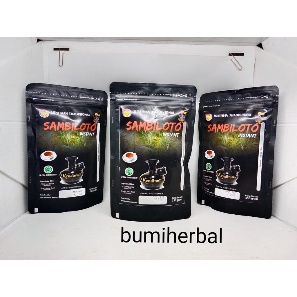 

minuman tradisional SAMBILOTO instan by kendimas 150g