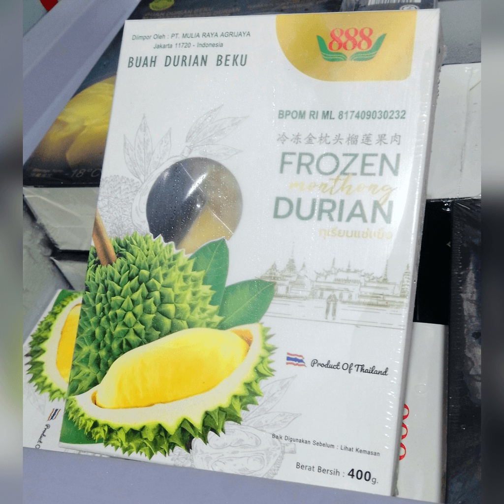 Durian Montong Premium 500gr / Bali / Sidikalang / Thailand Frozen Manis | Asih Sadulur Mart