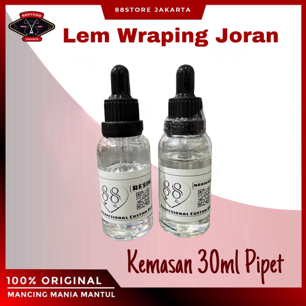 88storejakarta Lem resin epoxy wraping custom joran botol pipet 30ml