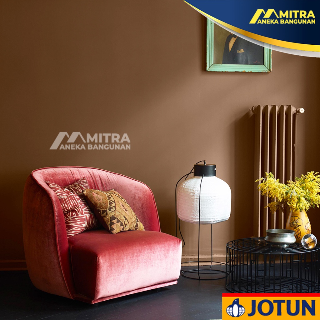 CAT TEMBOK INTERIOR JOTUN OLIVE BROWN 1362 / MAJESTIC JOTASHIELD JOTAPLAST / COKLAT