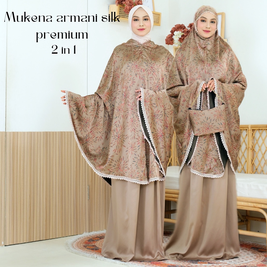 MUKENA ARMANI SILK PREMIUM 2 IN 1 JUMBO