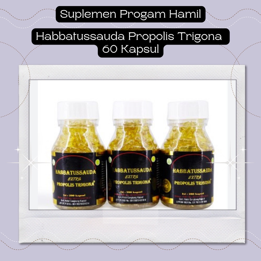 Promil Habbatussauda Extra Propolis Trigona Original 200 Kapsul Progam Hamil Nigpro Oil Minyak Habatusauda