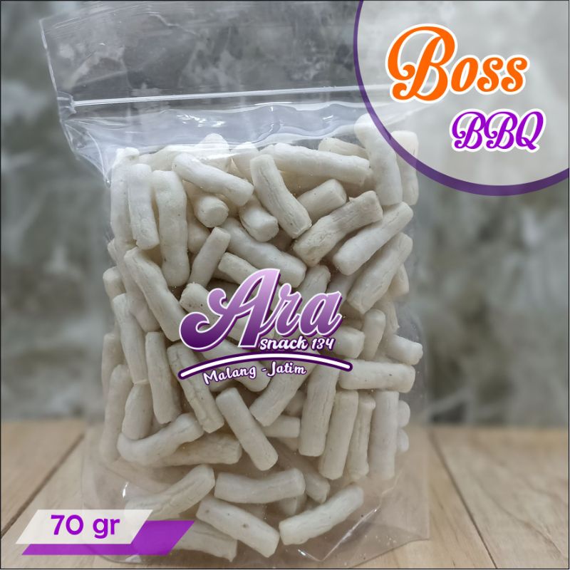 

Snack makanan ringan cemilan krupuk boss kemasan 70gr