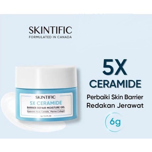 SKINTIFIC  5X Ceramide Skin Barrier Repair Moisturize Gel 6gr