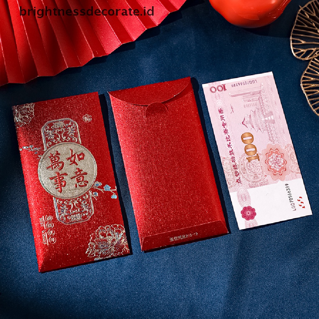 [Birth] 6pcs 2023tahun Kelinci Merah Packet Imlek Amplop Merah Kreatif Hongbao Tahun Baru Festival Musim Semi Nikah Ulang Tahun Amplop Merah [ID]