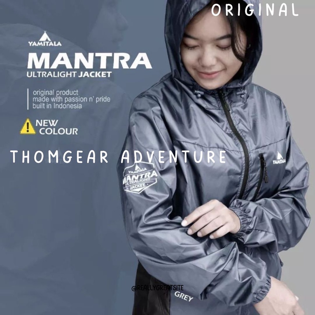 Jaket Ultralight Yamitala Mantra Jacket Lari Jaket Gowes Ultra Light Jacket  Nylon Water Resistant Packable