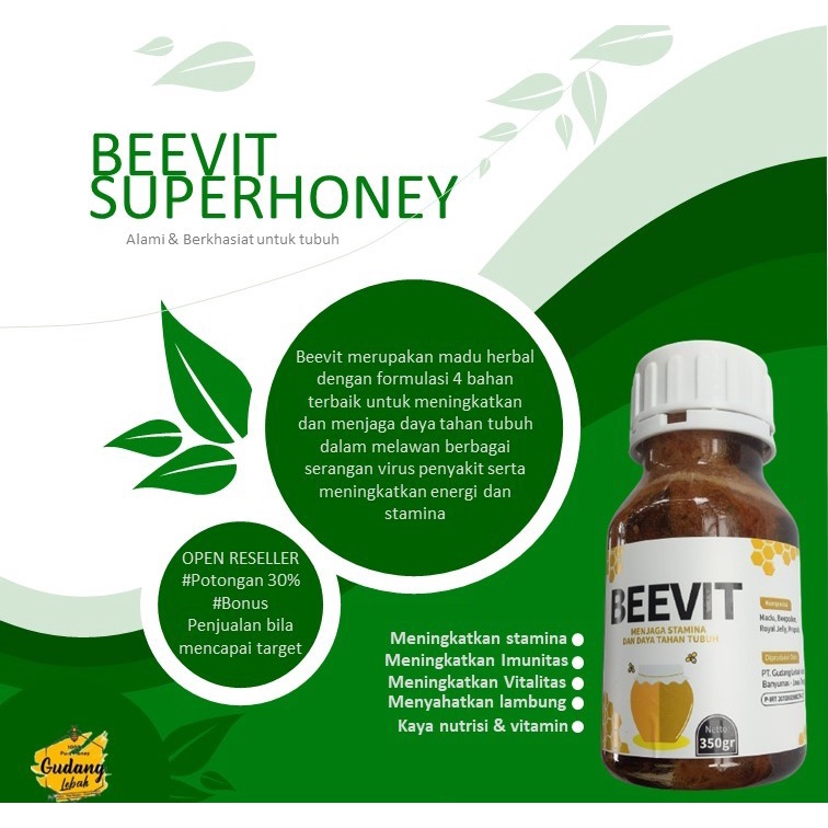 

Madu Asli Murni Royal Jelly 350 gram Gudang Lebah