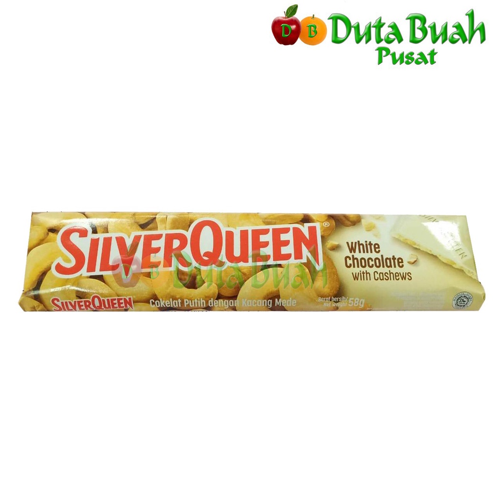 

DUTA BUAH SILVERQUEEN Cashews White (58gram/coklat)