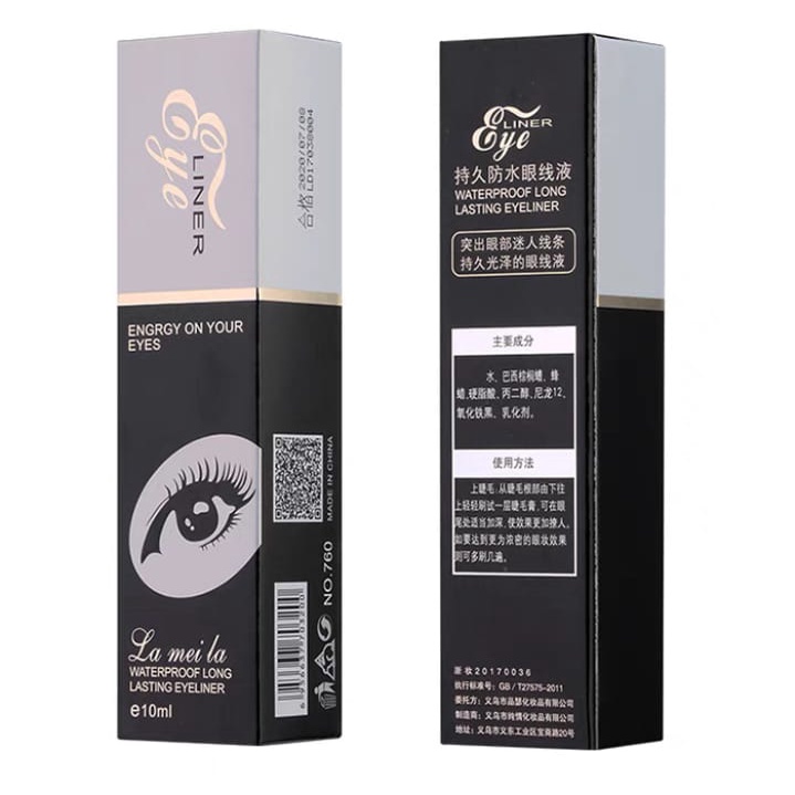 Lameila Eye Liner Anti Air Keringat Warna Hitam 10ml 760