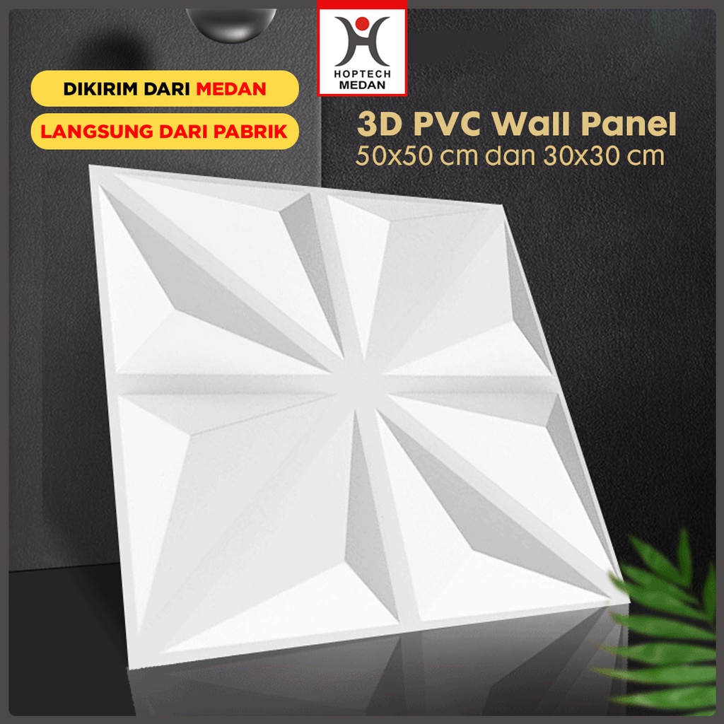 WALL PANEL 3D PVC WALLPANEL WALLPAPER DINDING / WALL PANNEL 50X50CM dan 30x30CM