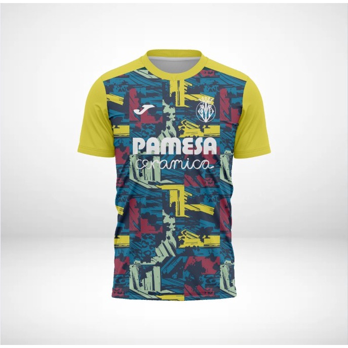 JERSEY VILLARREAL PRE MATCH 22-23 GRATIS NAMA DAN NOMOR FULL PRINTING