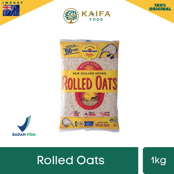 

[BISA COD] HARRAWAYS ROLLED OATS 1kg