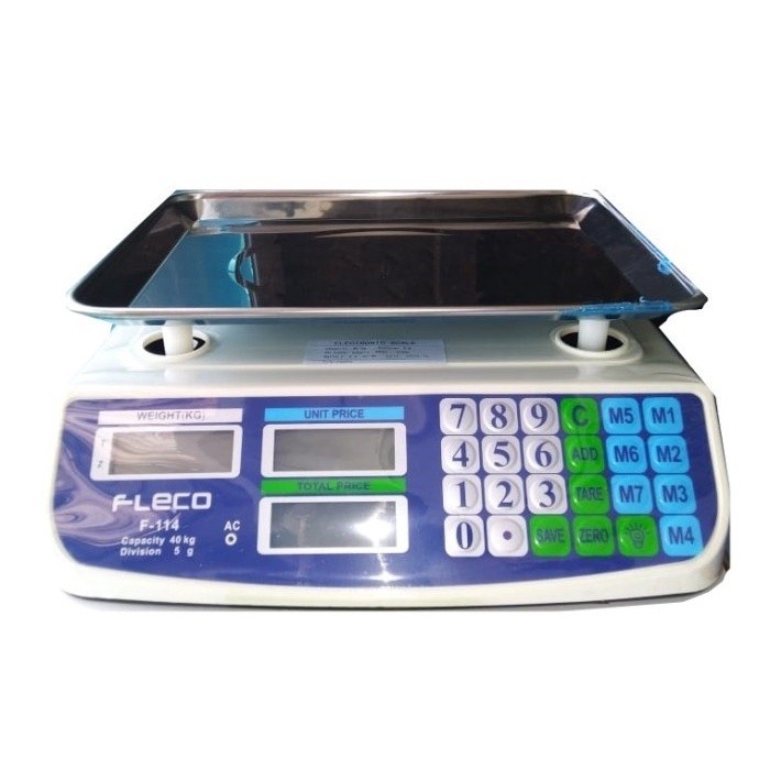 Timbangan Timbangan Digital Fleco F-114 / Timbangan 30Kg Daging / Buah / Sayur