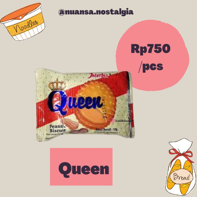 

TERMURAH! Jajan Jadul Queen - Biskuit Rasa Cokelat atau Kacang