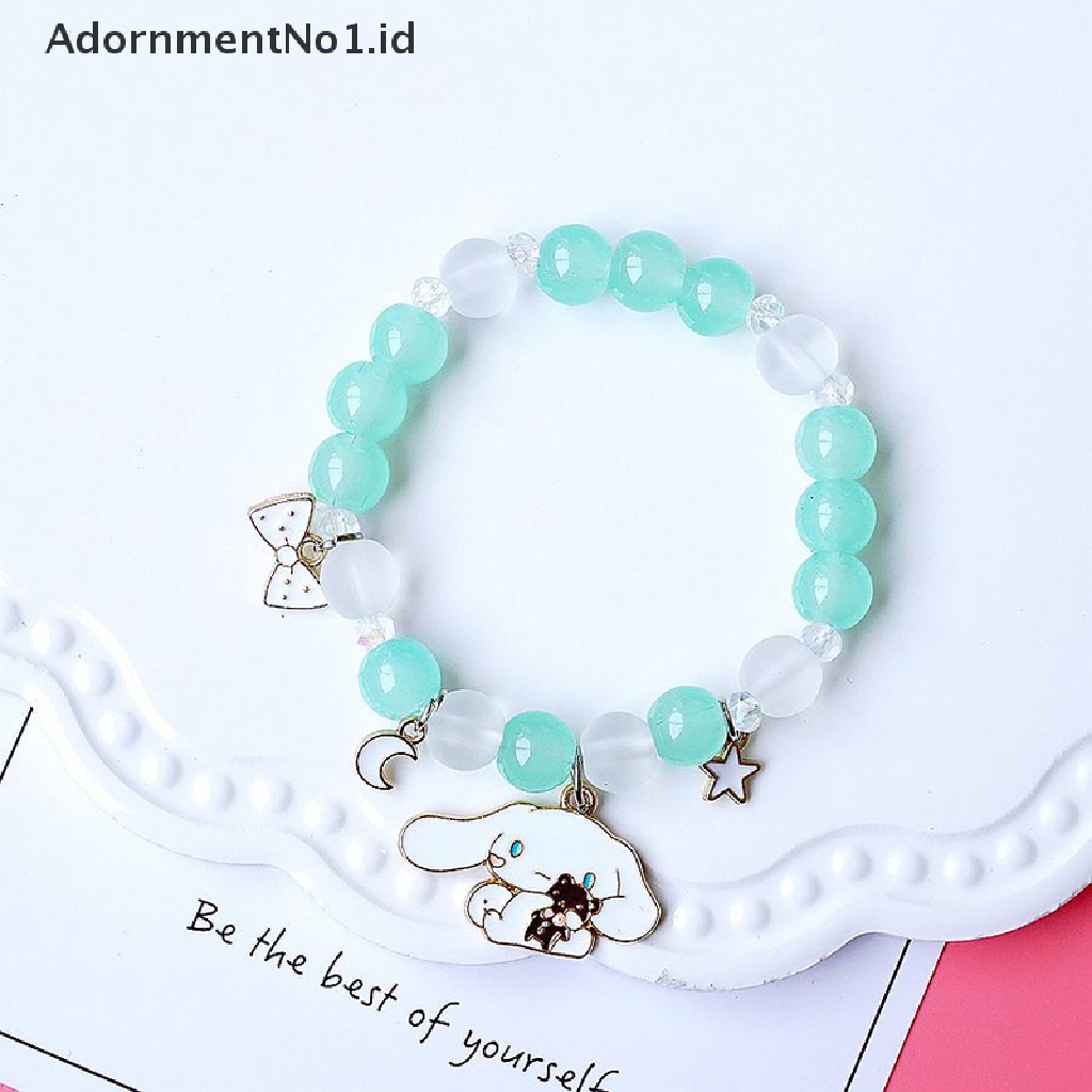 [AdornmentNo1] Versi Korea Dari Gelang Kristal Kalsedon Ungu Warna-Warni Baru Untuk Wanita Bunga Kelinci Lucu Kecil Segar Perhiasan Wanita [ID]